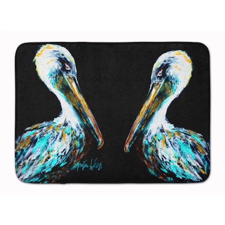 Carolines Treasures Dressed in Black Pelican Machine Washable Memory Foam Mat MW1164RUG
